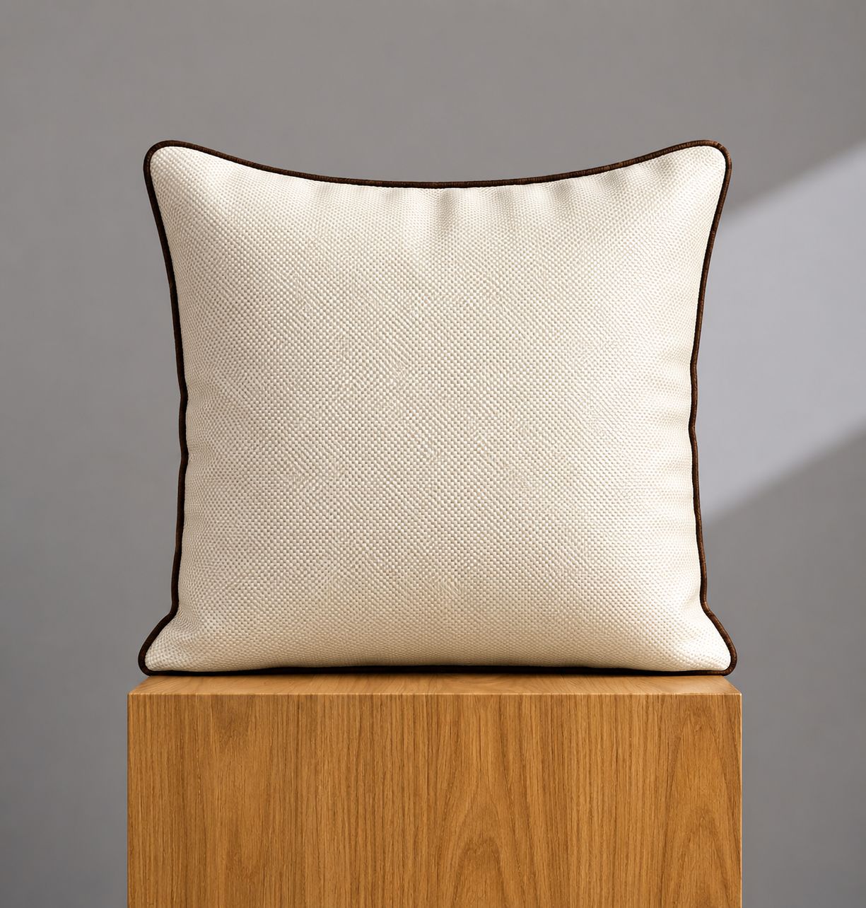 Ivory Edge Cushion