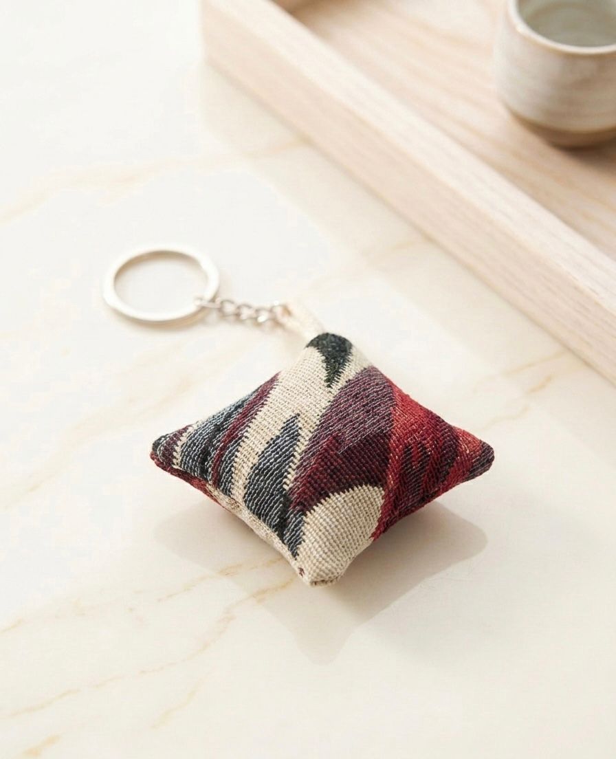 Tropical Tide Mini Cushion Keychain